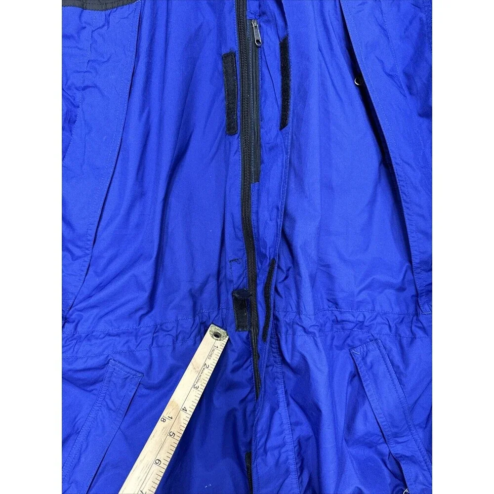 North Face Jacket Mens XL Blue Black Windbreaker Lined Retro Athleisure Gorpcore